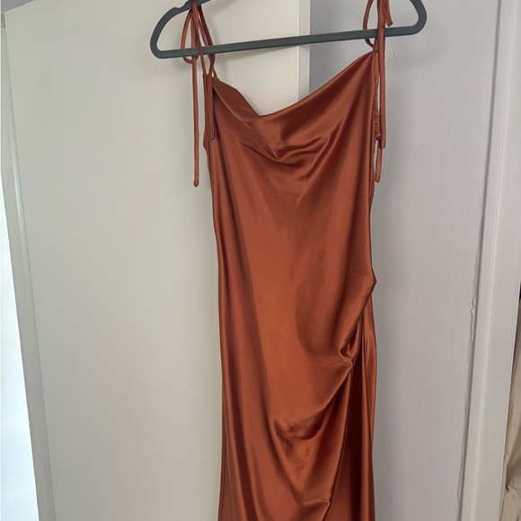 NWT Slip Dress Bronze Rust FALL - Picture 5 of 5
